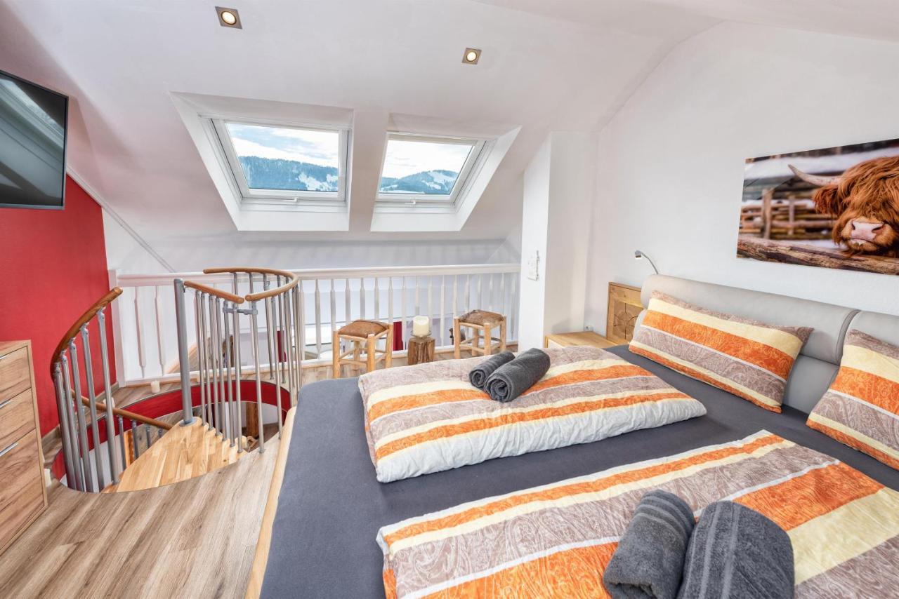 Ferienwohnung Alpenliebe-Mit Bergblick Oberstaufen Exterior foto